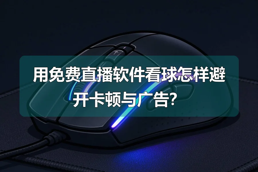 用免费直播软件看球怎样避开卡顿与广告?